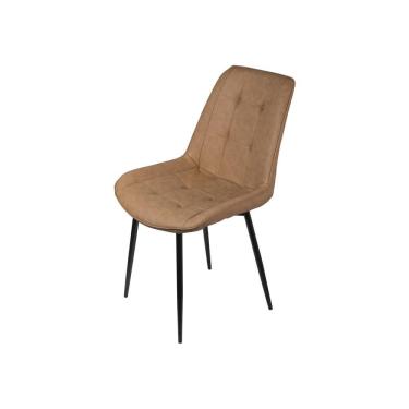 Imagem de Cadeira Dana Pu Caramelo Base Metal
