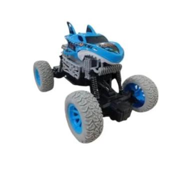 Imagem de Carrinho Monster Climber 4x4 com Controle Remoto, Amortecedor nas 4 Rodas, Bateria 3.7V Recarregável, Azul