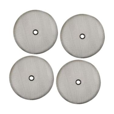 Imagem de IEUDNS Filtro de substituição para prensa francesa, 4 peças, tela para prensa francesa, portátil, para homens e mulheres, adultos, para beber café, Diâmetro 11.8 Cm