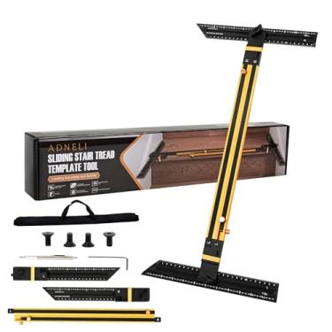 Imagem de Lapiseira de latão/preto com ponta fina - Ferramenta de modelo de piso de escada - Gabarito de piso de escada - Medidor de piso de escada - Ferramenta de medição de escada - Ferramenta de medidor de