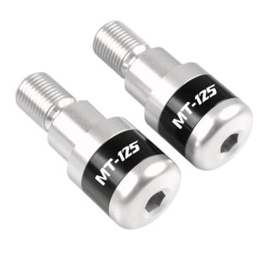 Imagem de Extremidades de manoplas de guidão de motocicleta, tampas de extremidade de manoplas, acessórios deslizantes de peso para MT125 2014-2016 2015 2016 MT-125 MT 125