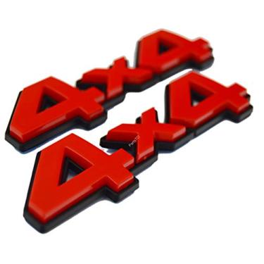 Imagem de PartsTo Emblema de decalque 4x4 com adesivo para Toyota Tacoma Hilux Tundra SUV Truck Tailgate Fender