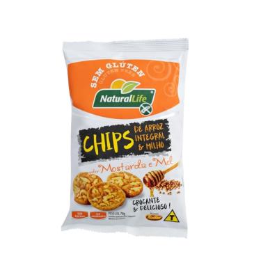 Imagem de Chips de Arroz Natural NaturalLife Sabor Mostarda e Mel 70g