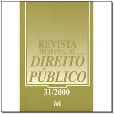 Imagem de Revista Trimestral De Direito Publico Ed. 31