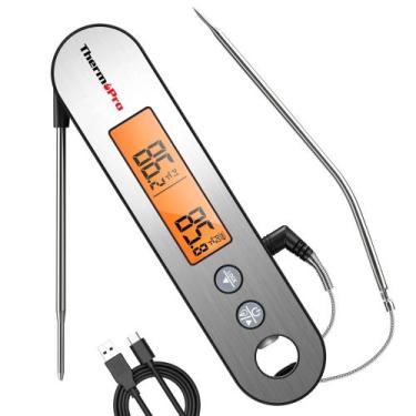 Imagem de Termômetro Digital Recarregável À Prova D'água ThermoPro TP610 Com Son