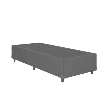 Imagem de Base Box Solteiro Corino Preto 88x188 Blindado