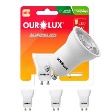 Imagem de 3 Lâmpadas LED Dicróica Mr11 4w Biv Gu10 30g Cor da Luz 2700k Amarelad