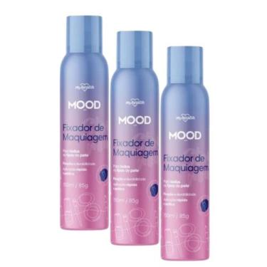 Imagem de Kit 3 Fixador De Maquiagem Spray Mood 150Ml - My Health