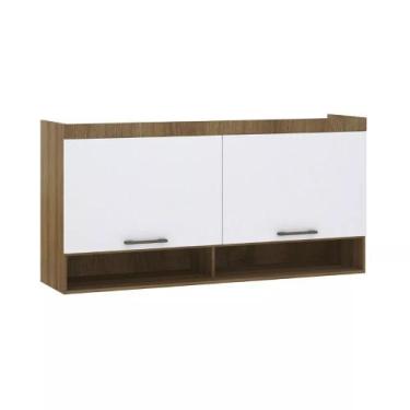 Imagem de Guarda-roupa Modulado 165cm Aéreo 2 Portas Basculantes Paris Luciane, 