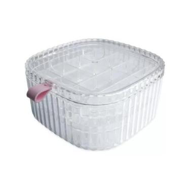 Imagem de Caixa Organizadora Porta Joias Acessorios Bijuterias 3 Camadas Multius