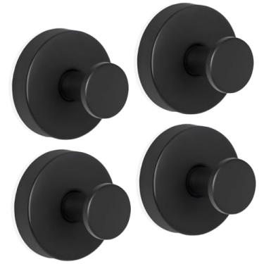 Imagem de ZESLMG Ganchos de parede com ventosa para chuveiro, banheiro, cozinha, porta de vidro, espelho, azulejo – bucha, toalha, casaco, roupão de banho, ganchos adesivos para pendurar até 10 kg, à prova de