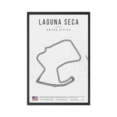 Imagem de Monaco Miami Fórmula 1 Pista Poster Arte De Parede Sem Moldura Para Sa