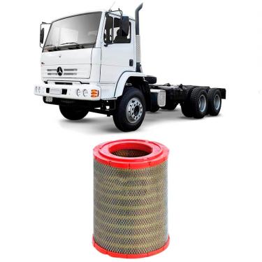 Imagem de Filtro Ar Mercedes Benz 1215c Om904 2000 A 2004 Metal Leve