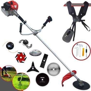 Imagem de Roçadeira Multifuncional Completa Anmax CG430P-TB À Gasolina 2T 43cc 2HP Alta Rotação Ideal Para Todos os Tipos de Trabalhos Com 8 Opções de Cortes