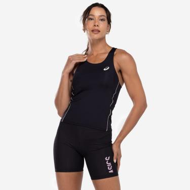 Imagem de Camiseta Regata Feminina ASICS Recortes Poliamida UV