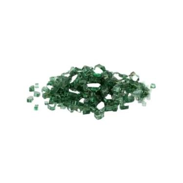 Imagem de Fire Glass Verde Para Lareira A Gás Etanol Fire Pit - 5kg