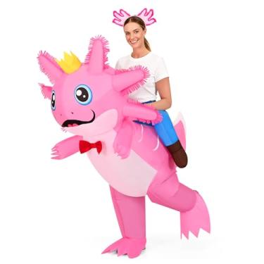 Imagem de Uneedity Fantasia inflável de Axolotl, Adulto, Adult
