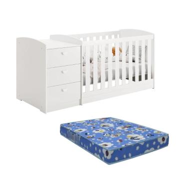 Imagem de Berço Americano Atlanta Reller Multifuncional com Colchão