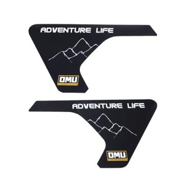 Imagem de OMU Adesivos de carro Fender para Jeep Wrangler JL 2018-2024, adesivos de ventilação com padrão de montanha, acessórios externos duráveis para aprimoramento de estilo off-road