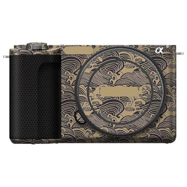 Imagem de Película de vinil antirriscos para Sony ZV-E10 II Película de desenho animado protetor corporal casaco acessórios de fotografia adesivo E10 Mark II (ouro wave)