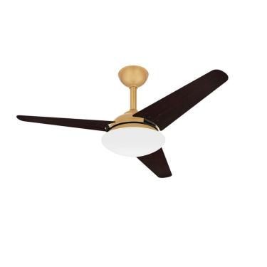 Imagem de Ventilador Teto Turbo Sala Dourado Breeze 3 Pás Ventax 110V