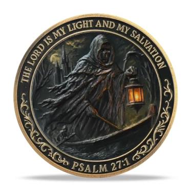 Imagem de Soul Ferry Moeda Religiosa Inspiradora Verso da Bíblia Medalhão Presentes Baseados na Fé para Incentivo Espiritual para Homens e Mulheres