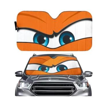Imagem de 70x130cm Moda Carro Janela Frontal Viseira Protetor Solar Cortina Anti