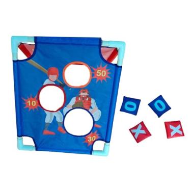 Imagem de Dynwave Jogo de arremesso de buraco de milho, equipamento esportivo para crianças, brinquedo de festa com 4 sacos de feijão para festas de praia e quintal