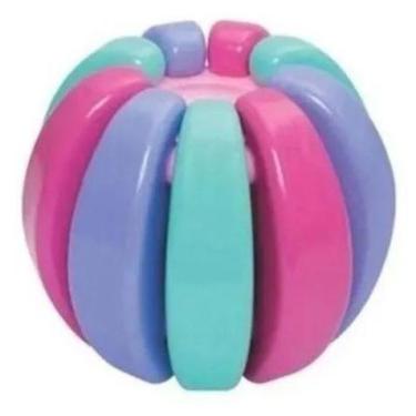 Imagem de Brinquedo Didático Baby Bola Gomos Colorido Educativo - Mercotoys, Ros