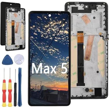 Imagem de Yuxyiony Nova tela de substituição para tela de reparo de tela LCD Cubot Max 5 e acessórios de ferramentas de substituição.