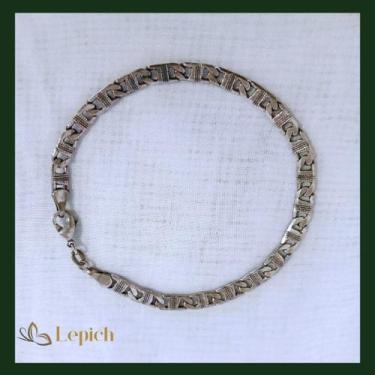 Imagem de Pulseira unissex En Prata de Bali - Semi-joias lepich, 22cm