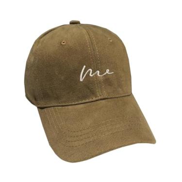 Imagem de RYZGOJV Boné de beisebol unissex, boné plano de algodão masculino feminino para viagens ao ar livre, boné ajustável padrão ondulado - marrom