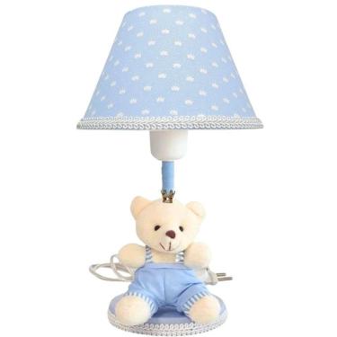 Imagem de Abajur Infantil Bebê Menino Urso Príncipe Realeza