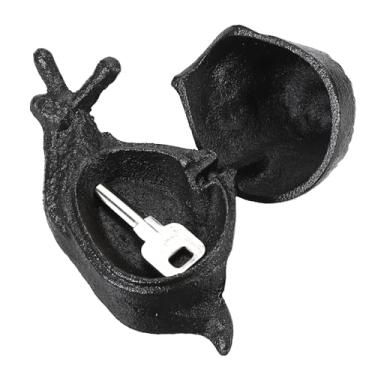 Imagem de Sumnacon SAFEEscondedor de chaves sobressalente do lado de fora bonito caracol decoração de jardim porta-chaves secretas para arbustos de gramado de varanda de quintal, armazenamento de chaves