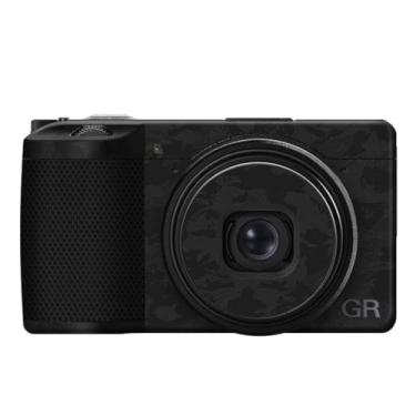 Imagem de Adesivo de câmera resistente ao desgaste GR 3 GR 3X Película protetora decalque de película protetora de precisão para Ricoh GR3 GR3X (Knight Black)