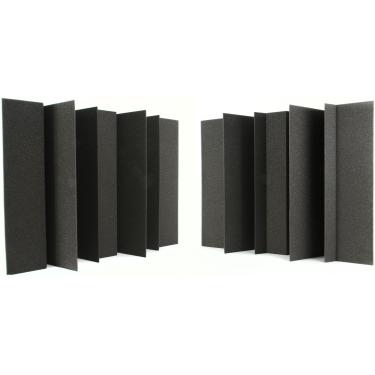 Imagem de Armadilhas triangulares para baixo MegaLENCHA MegaLENRD da Auralex em carvão 2 - 61 x 61 x 86 cm por caixa