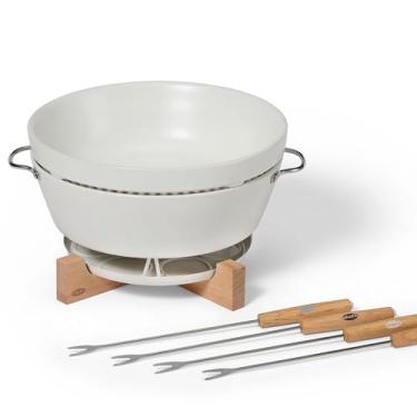 Imagem de Chef'n Conjunto de fondue SweetSpot, panela de fondue ajustável à luz de chá com tigela de cerâmica, perfeito para chocolate e queijo, fácil de usar, lavável na lava-louças, ideal para entretenimento