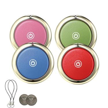 Imagem de Etiqueta carteira rastreador para Apple Air Tags, função AirTags, funciona com Apple Find My (apenas iOS) Finder Tag (verde, rosa, vermelho e azul)