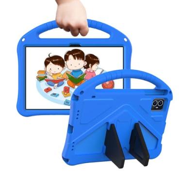 Imagem de Tading Capa infantil para 2025 REVVL Tab 2 25.7 cm, capa protetora de espuma EVA para tablet T-Mobile REVVL Tab 2 de 10,1 polegadas - azul