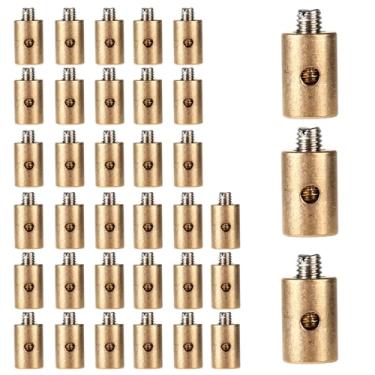 Imagem de 36 Peças Niples de Cabo Sem Solda, 6mm Universais Braçadeira Cabo Acelerador e Afogador Parafusos Niple Cabos Travão para Moto Bicicleta Scooter Kart Corta-Relva Carro