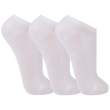Imagem de Kit 3 pares de meia soquete trifil original nfe TO7064, Branco, 39-43