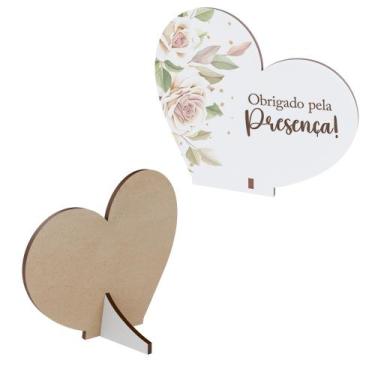 Imagem de Kit 15 Lembrancinhas MDF De Agradecimento Casamento Aniversário - Abst