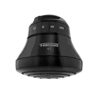 Imagem de Chuveiro Elétrico com Cano Fame Faminho 4 Temperaturas 6800 Watts, Preto - 220 Volts