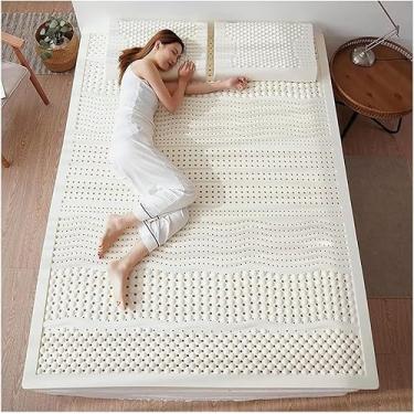 Imagem de Colchão De Látex Premium 100% Natural Lichaensc Com Capa De Algodão, Compressão E Sem Deformação, Ventilação De Poros De Favo De Mel, Macio E Confortável, 2in