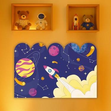 Imagem de Cabeceira de Cama Decorativa Infantil para Quarto de Meninos - Tema Astronauta (CabCerq-0075)