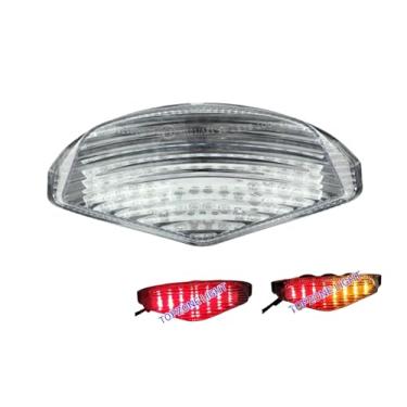 Imagem de TOPZONE Adequado para Ducati 2008-2014 MONSTER 696; 2011-2015 MONSTER 796; 2009-2013 MONSTER 1100/S/EVO; luz traseira de freio LED luz traseira integrada; (transparente)