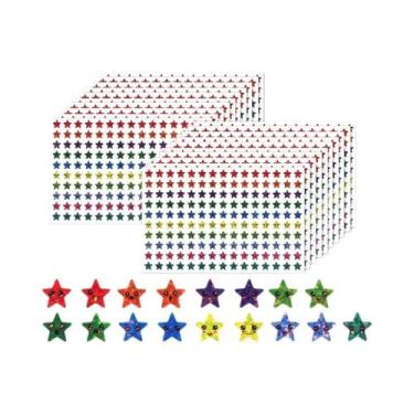 Imagem de Pacote De Adesivos De Recompensa Happy Face Stars 450-3000 Folhas DIY 