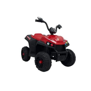 Imagem de Bang Toys - Quadriciclo Elétrico Infantil SpeedTrail Rider 12V - com Luzes de LED, Sons, Entrada USB/MP3 e Acelerador no Pedal - Suporta até 50kg - Cor Vermelho