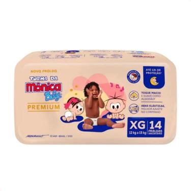 Imagem de Turma da Mônica Baby Premium Fralda Jumbo XG 14 Unidades