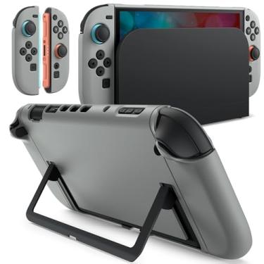 Imagem de JETech Capa Fina Dockável para Nintendo Switch 2 (2025) 7,9 Polegadas, Case Aderência de TPU Macio para Joy-Con Removível, Traseira Fosca de PC para Transporte, Anti-Riscos (Cinza)